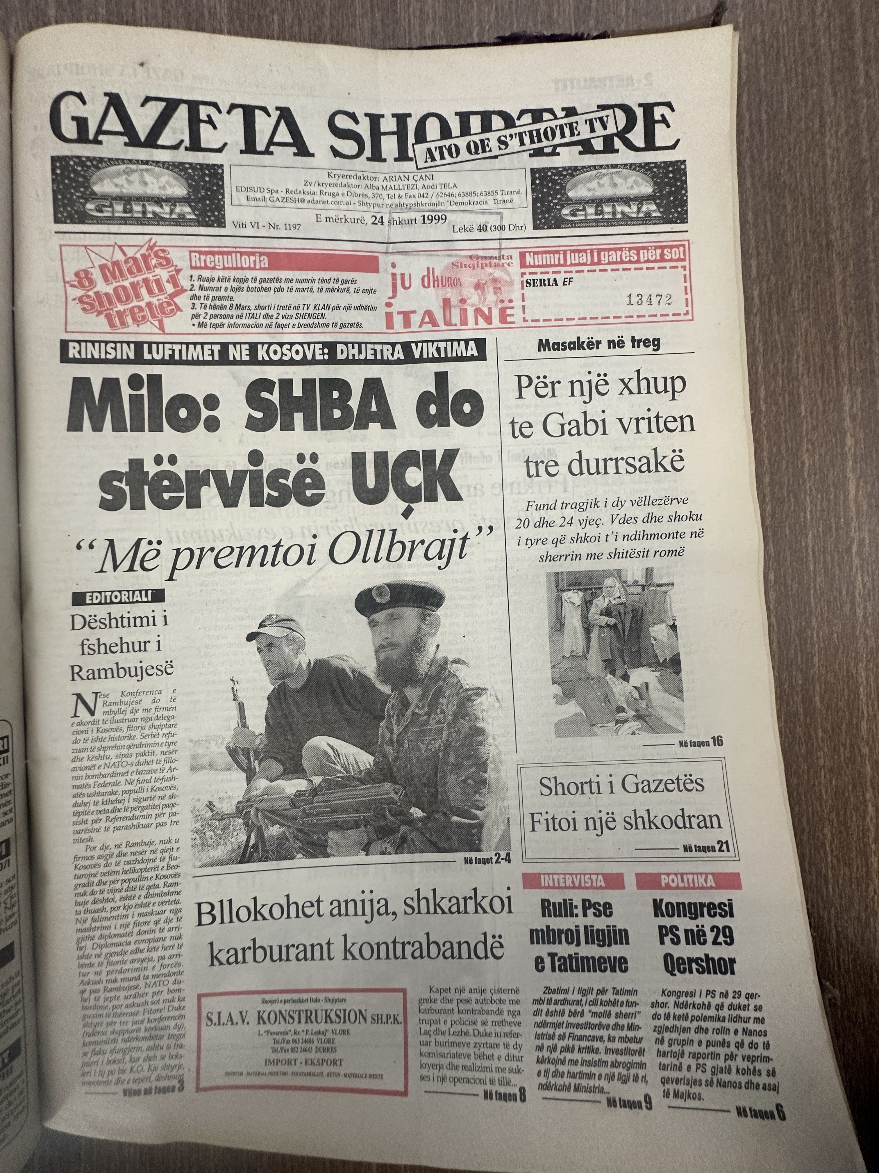 Gazeta Shqiptare 1999-02-24
